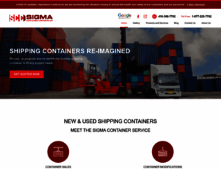 sigmacontainer.ca screenshot