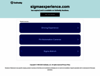 sigmaexperience.com screenshot