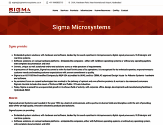 sigmamicrosystems.co.in screenshot