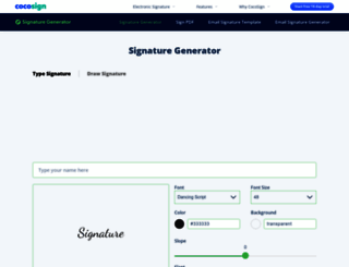 signature-generator.com screenshot