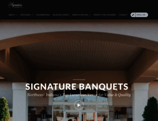 signaturebanquets.com screenshot