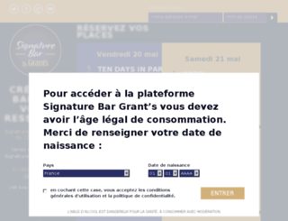 signaturebar-grants.com screenshot