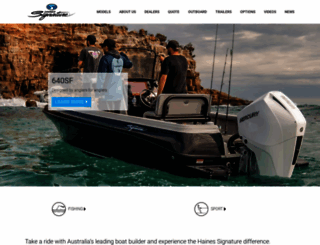 signatureboats.com.au screenshot
