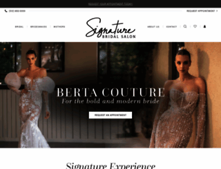 signaturebridalsalon.com screenshot