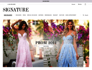 signaturedresses.com screenshot
