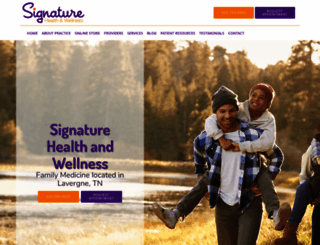 signaturefamilyhealth.com screenshot