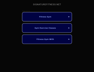 signaturefitness.net screenshot