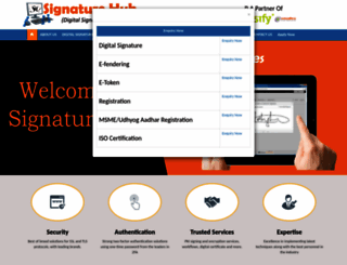 signaturehub.co.in screenshot
