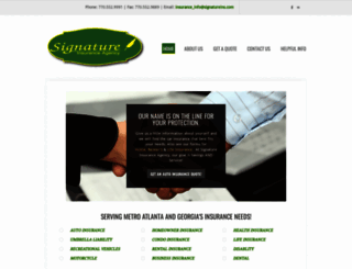 signatureins.com screenshot