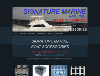 signaturemarine.net screenshot