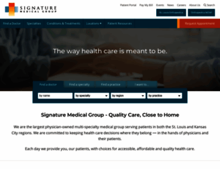 signaturemedicalgroup.com screenshot