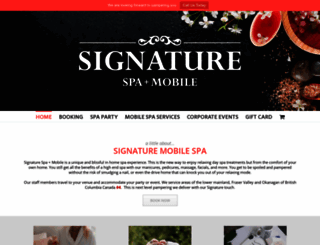 signaturemobilespa.com screenshot