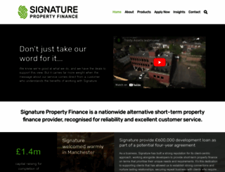 signatureprivatefinance.co.uk screenshot