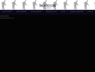 signaturesauces.com screenshot