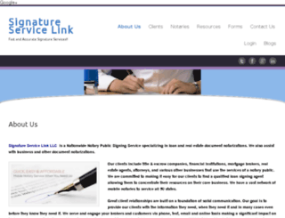 signatureservicelink.com screenshot