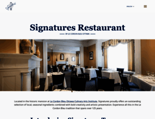 signaturesrestaurant.com screenshot