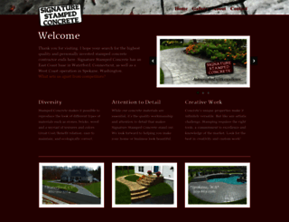 signaturestampedconcrete.com screenshot
