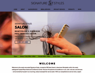 signaturestylesvt.com screenshot