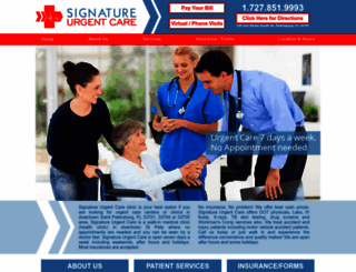 signatureurgentcare.com screenshot