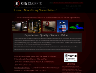 signcabinetsinc.com screenshot