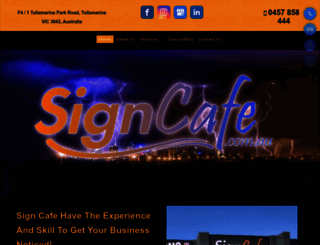 signcafe.com.au screenshot