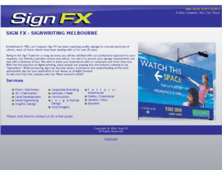 signfx.com.au screenshot