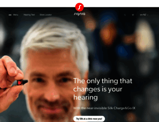 signia-hearing.co.nz screenshot