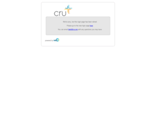 signin.cru.org screenshot