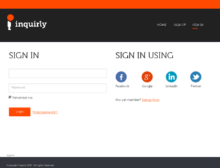 signin.inquirly.com screenshot
