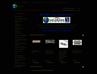 signlightingworld.com screenshot