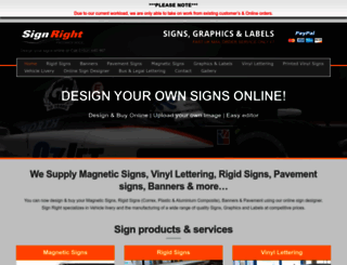 signrightsigns.co.uk screenshot