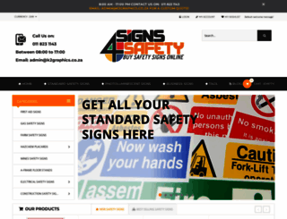 signs4safety.co.za screenshot