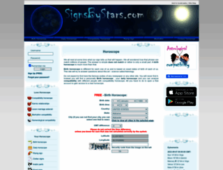 signsbystars.com screenshot