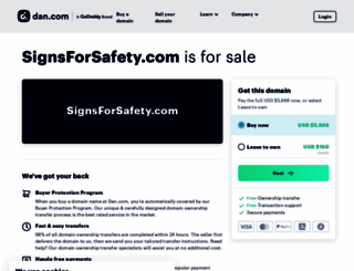 signsforsafety.com screenshot