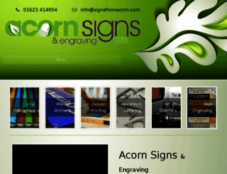 signsfromacorn.com screenshot