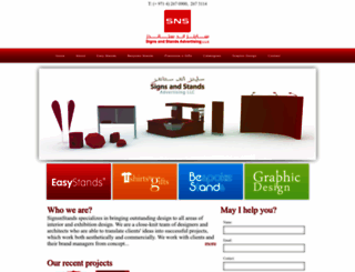 signsnstands.com screenshot