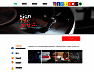signtheartist.com screenshot