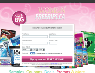 signup.womenfreebies.ca screenshot