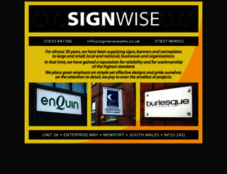 signwisewales.co.uk screenshot