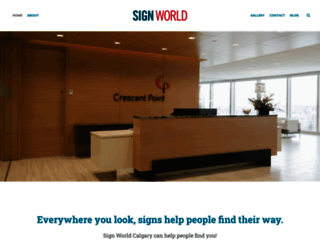 signworld.ca screenshot