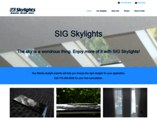 sigskylights.com screenshot