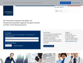 sigvaris-businessportal.com screenshot