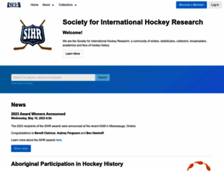 sihrhockey.org screenshot