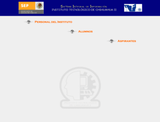 sii.itchihuahuaii.edu.mx screenshot