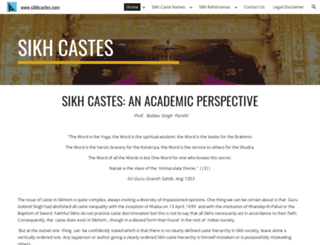 sikhcastes.com screenshot