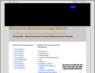 sikhismknowledge.com screenshot