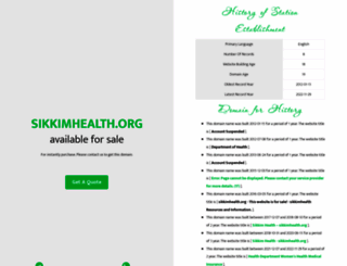 sikkimhealth.org screenshot