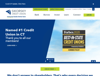 sikorskyfcu.com screenshot