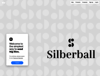 silberball.wetransfer.com screenshot
