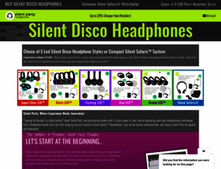 silentdiscoheadphones.com screenshot